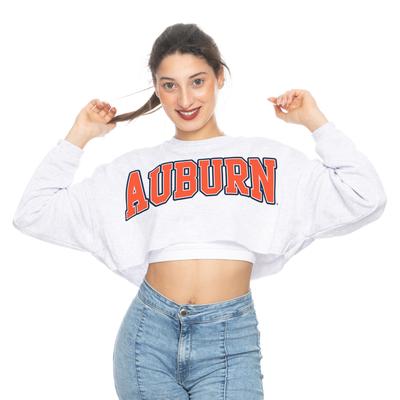 Auburn Zoozatz Uber Crop Fleece Crew