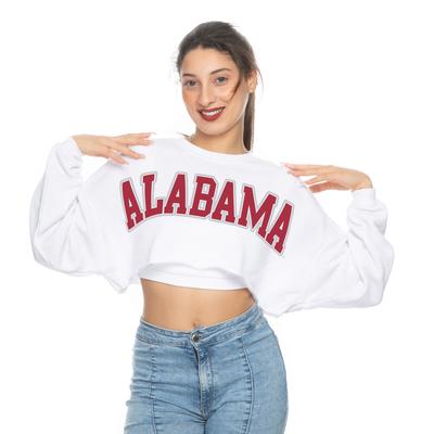 Alabama Zoozatz Uber Crop Fleece Crew