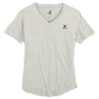 Virginia Johnnie-O Women's Meredith V-Neck Tee HTHR_GREY