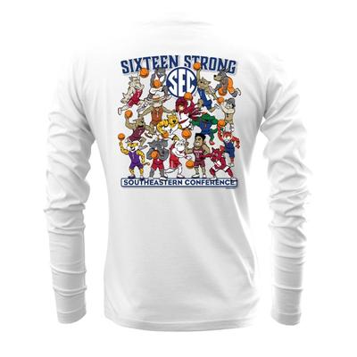 SEC Basketball Illustrations Comfort Colors Long Sleeve Tee