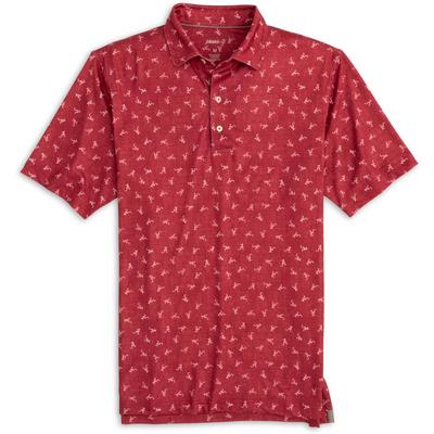 Alabama Johnnie-O Stadium Exeter Printed Performance Polo