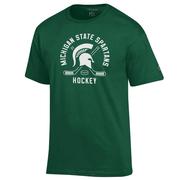  Michigan State Champion Circle Logo Hockey Tee