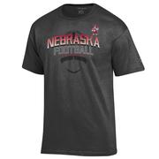  Nebraska Champion Arch Tonal Football Tee