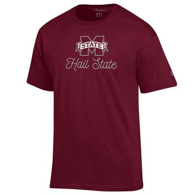 Mississippi State Champion Women's Logo Over Script Tee