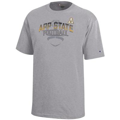 App State Champion YOUTH Arch Tonal Football Tee