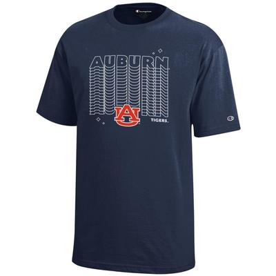 Auburn Champion YOUTH Wordmark Repeat Tee