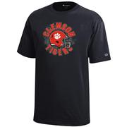  Clemson Champion Youth Circle Helmet Tee