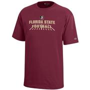  Florida State Champion Youth Wordmark Football Field Tee