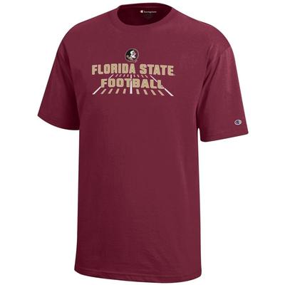 Florida State Champion YOUTH Wordmark Football Field Tee