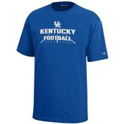  Kentucky Champion Youth Wordmark Football Field Tee