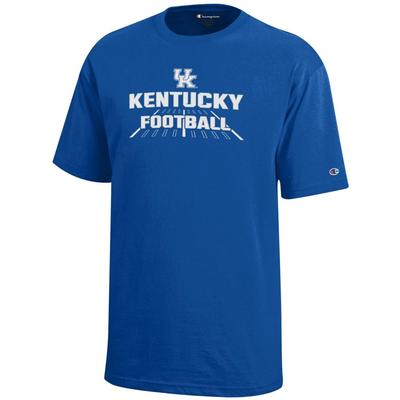 Kentucky Champion YOUTH Wordmark Football Field Tee