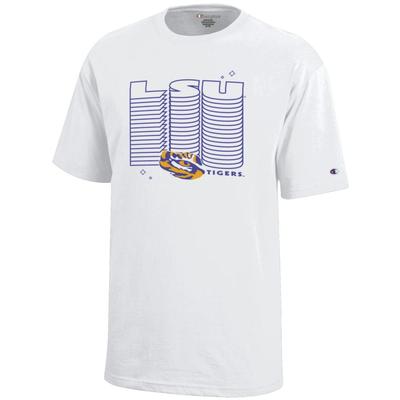 LSU Champion YOUTH Wordmark Repeat Tee