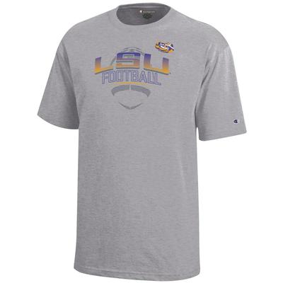 LSU Champion YOUTH Arch Tonal Football Tee