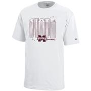  Mississippi State Champion Youth Wordmark Repeat Tee