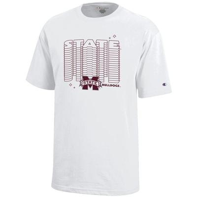 Mississippi State Champion YOUTH Wordmark Repeat Tee