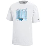  Mtsu Champion Youth Wordmark Repeat Tee