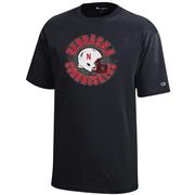  Nebraska Champion Youth Circle Helmet Tee