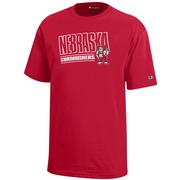  Nebraska Champion Youth Diagonal Tee