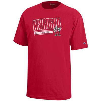 Nebraska Champion YOUTH Diagonal Tee