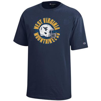 West Virginia Champion YOUTH Circle Helmet Tee