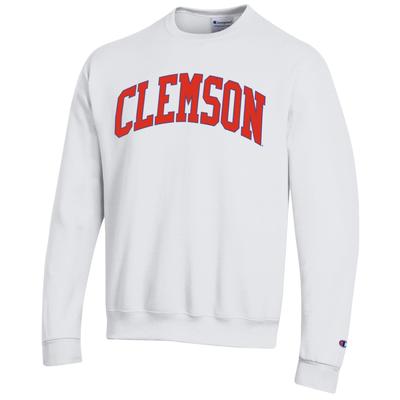 Clemson Champion Arch Crew WHITE