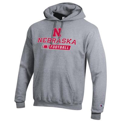 Nebraska Champion Basic Football Hoodie