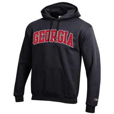 Georgia Champion Arch Hoodie BLACK