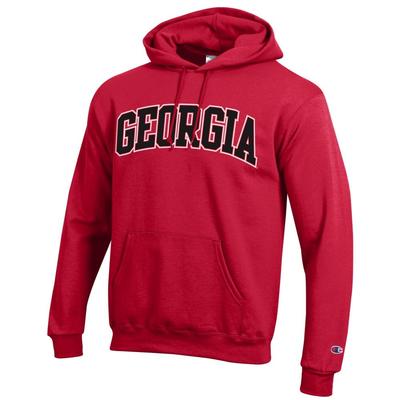 Georgia Champion Arch Hoodie SCARLET