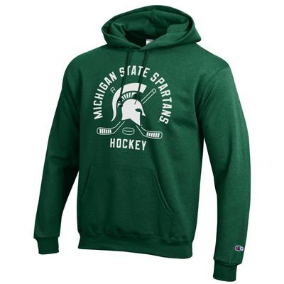 Michigan State Champion Circle Logo Hockey Hoodie