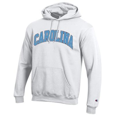 UNC Champion Arch Hoodie WHITE