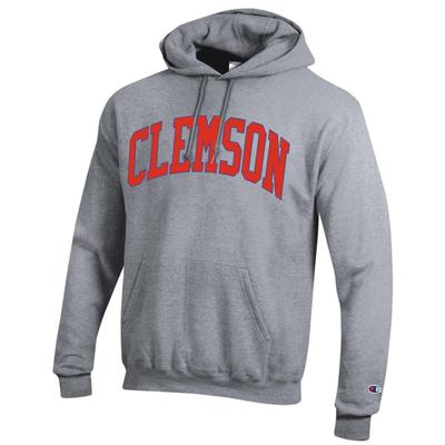 Clemson Champion Arch Hoodie HTHR_GREY