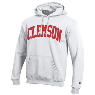 Clemson Champion Arch Hoodie WHITE