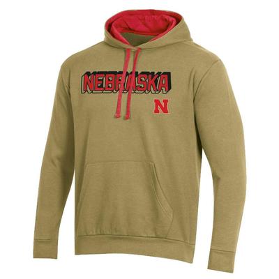 Nebraska Champion Applique Fleece PO Hoodie