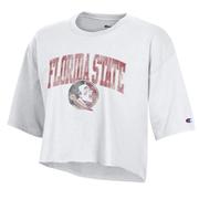  Florida State Champion Women's Giant Arch Boyfriend Cropped Tee