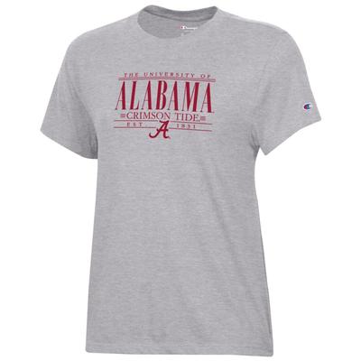 Alabama Champion Women's Bar Stack Core Tee