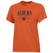  Auburn Champion Women's Bar Stack Core Tee