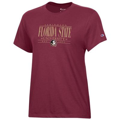 Florida State Champion Women's Bar Stack Core Tee