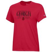  Georgia Champion Women's Bar Stack Core Tee