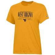  West Virginia Champion Women's Bar Stack Core Tee