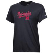  Nebraska Champion Women's Script Core Tee