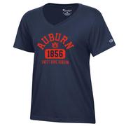  Auburn Champion Women's Arch Logo City Core V- Neck