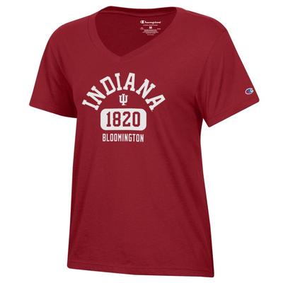 Indiana Champion Women's Arch Logo City Core V-Neck