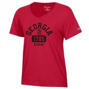  Georgia Champion Women's Arch Logo City Core V- Neck