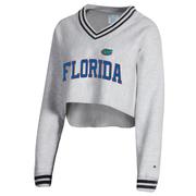  Florida Champion Women's Reverse Weave Higher Ed Cropped V- Neck