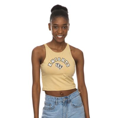 UCF Zoozatz First Down Arch Logo Crop Tank Top