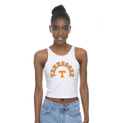 Tennessee Zoozatz First Down Arch Logo Crop Tank Top