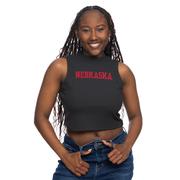  Nebraska Zoozatz Mock Neck Ribbed Tank Top