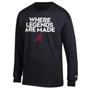  Alabama Champion Where Legends Are Made Long Sleeve Tee