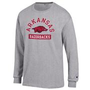  Arkansas Champion Arch Logo Pill Long Sleeve Tee