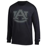  Auburn Champion Tonal Giant Logo Long Sleeve Tee